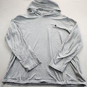 Polo by Ralph Lauren heather Gray Hoodie men's size large Lightweight Pony
